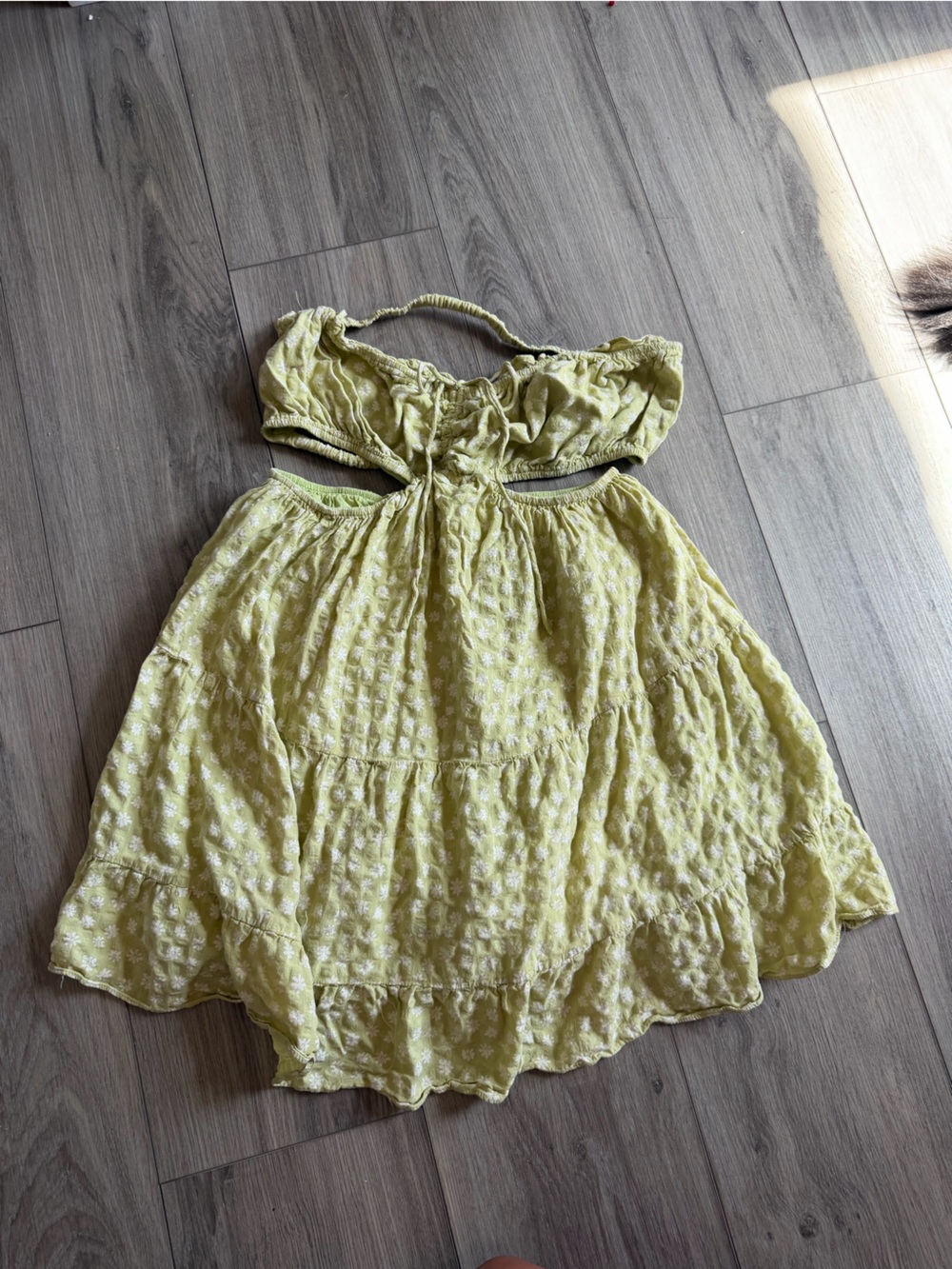 Open Back Strapless Floral Sundress
